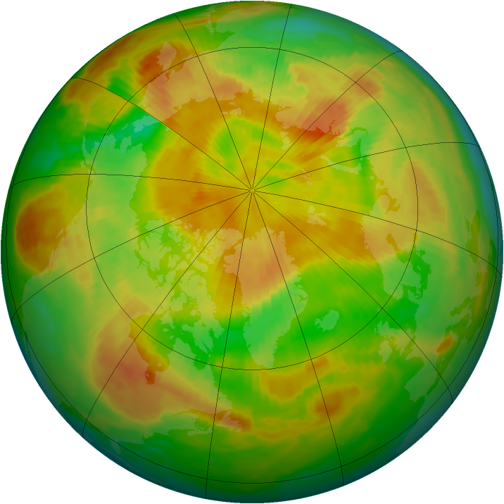 Arctic ozone map for 18 May 2002
